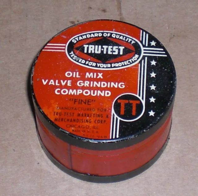 Tru-Test Oil Mix Valve Grinding Compound Course neat old display item