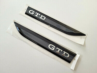 ORIGINALE VW GTD PARAFANGO ANTERIORE Badge Emblema Sinistra 5G0853688N CMT 