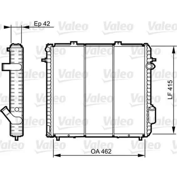 VALEO 730502 Kühler für Motorkühlung für RENAULT