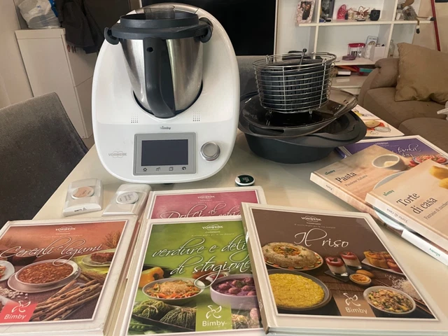 Bimby TM5 Vorwerk Ricondizionato Con Accessori Nuovi Originali + Coprilame Pelapatate