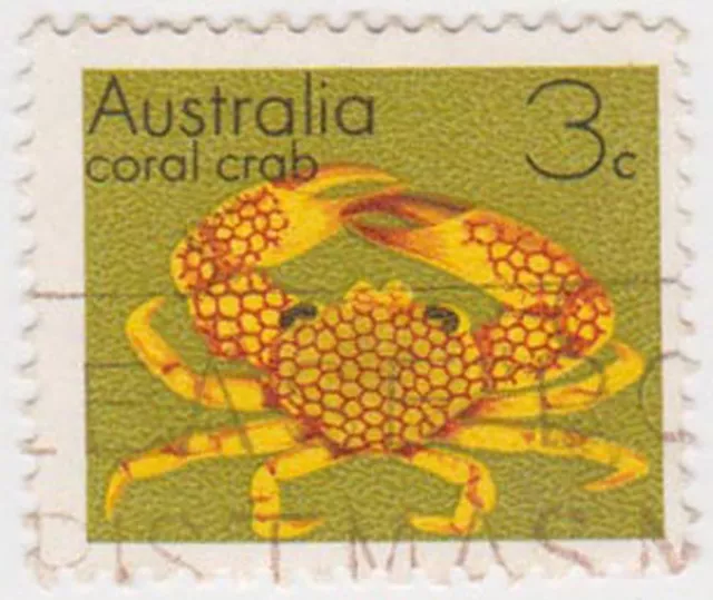 (DA1171) 1973 AU 3c coral crab (G)