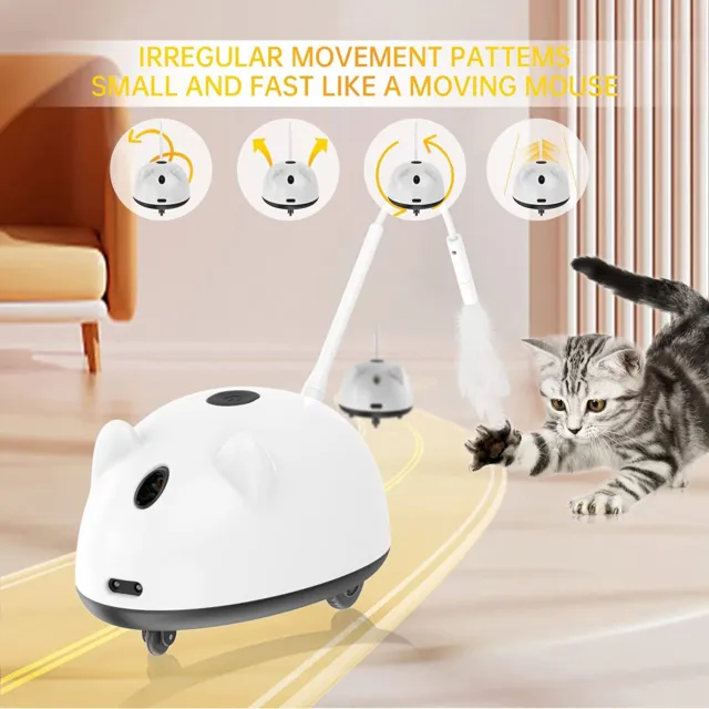 Juguetes interactivos para gatos de interior juguetes electrónicos para gatos de ejercicio juguetes para gatos ratones juguetes