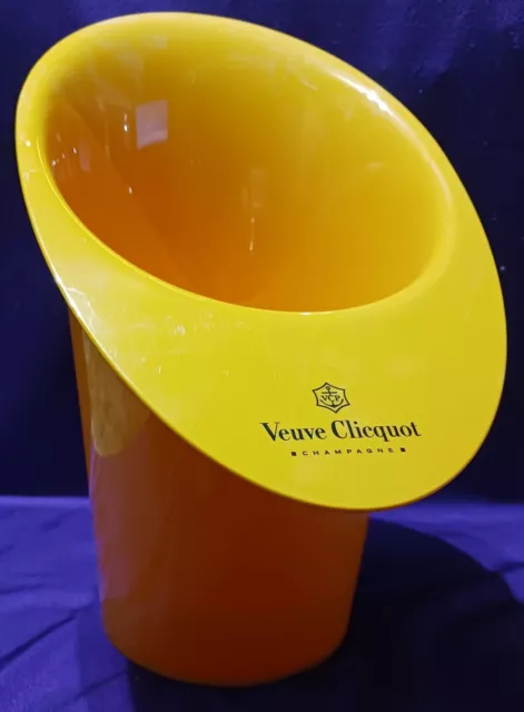 Veuve Clicquot Orange Acrylic Magnum Champagne Ice Bucket 15"