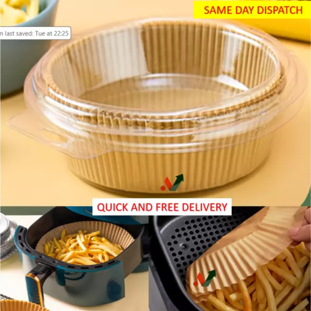 Disposable Air Fryer Liners Paper Round Parchment for Non-Stick Baking