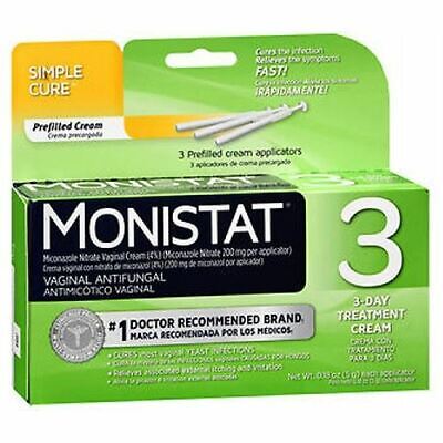Monistat 3 Simple Cure Vaginal Antifúngico Prellenada 3E