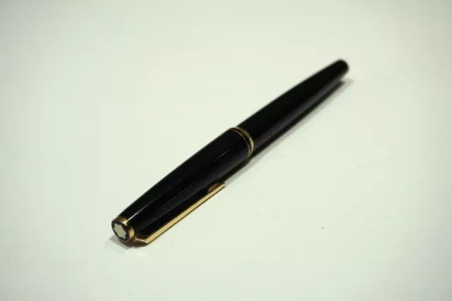 Vintage Montblanc Patronenfüller Classic Füller Nr. 221 585 Gold Feder Schwarz