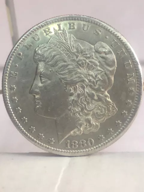 1880-S- AU/UNC- Morgan Silver Dollar -High Grade- Rare Date- Rare US SF Mint