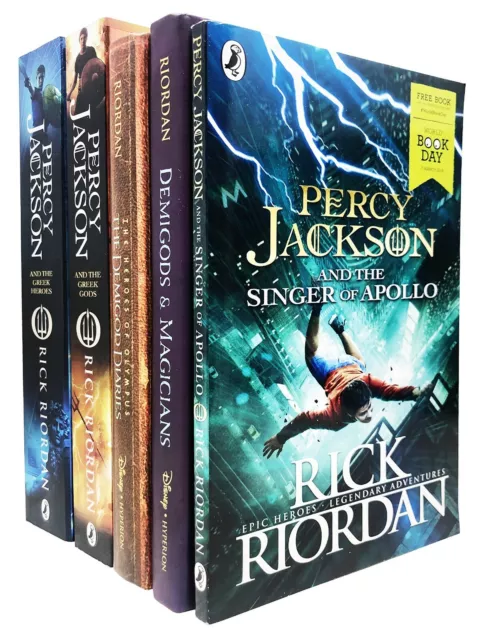 Rick Riordan Collection 5 Books Set Percy Jackson and The Greek Heroes & Gods