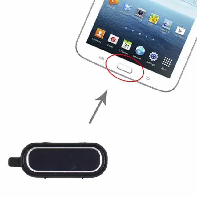 Home Key für Samsung Galaxy Tab 3 7.0 T210/T211/T217 Schwarz Button Taste Ersatz