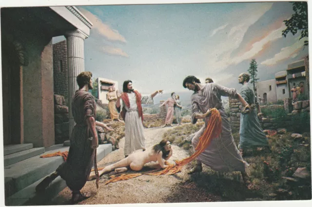 Vintage Postcard-Stoning The Harlot-Prince Of Peace Memorial-PA