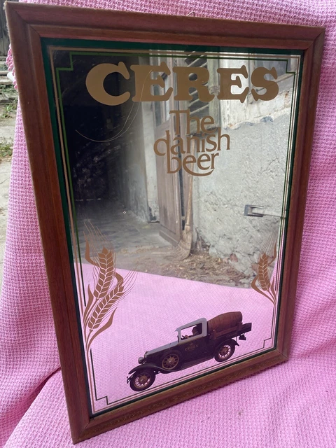 SPECCHIO PUBBLICITARIO BIRRA DANESE CERES cm. 39x54 integro