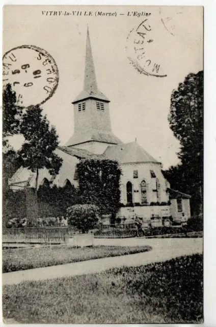 VITRY LA VILLE - Marne - CPA 51 -  l'église