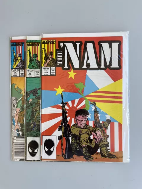 The ‘Nam  of 3 Issue Mixed Lot Marvel Comics