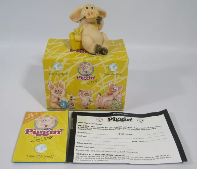 Piggin' and Friends by David Corbridge "Piggin' Flu" Figure Boxed