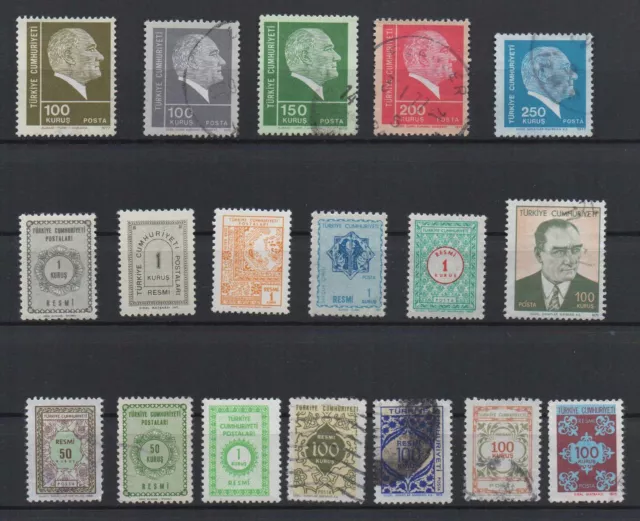 Älteres Briefmarken Lot Türkei, gestempelt/ungestempelt.