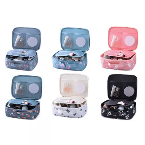 Travel Portable Cosmetic Storage Makeup Bag Fold Toiletry Wash Organizer Pouch