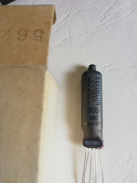 1   x    CK5678  RAYTHEON  Label,  tube, lampe,  Valve, Röhre,   NOS NIB