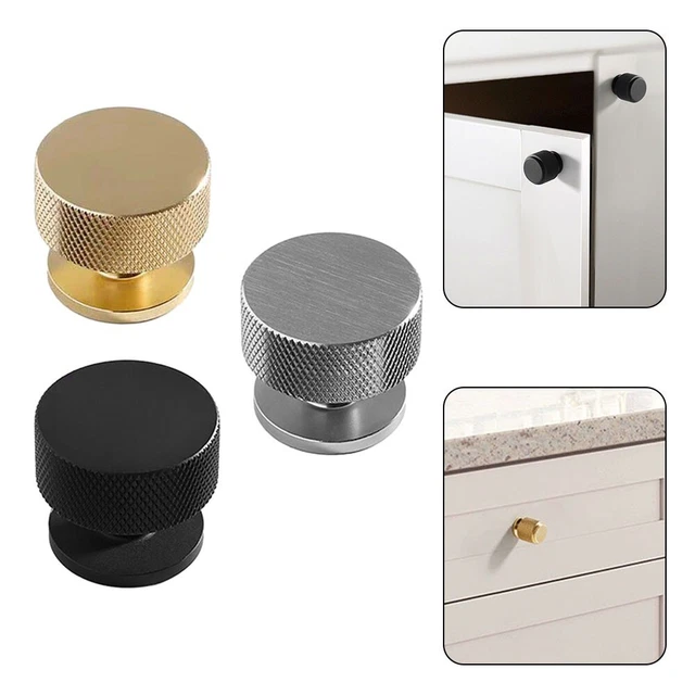 Manijas de cajón negro plata 32*28 mm aleación de aluminio a estrenar
