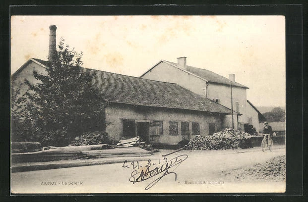 CPA Vignot, La Scierie