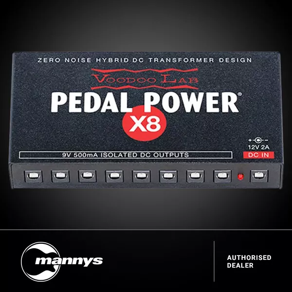 Voodoo Lab Pedal Power X8 8 Outlet Isolated Pedal Power Supply for 9 Volt Pedals