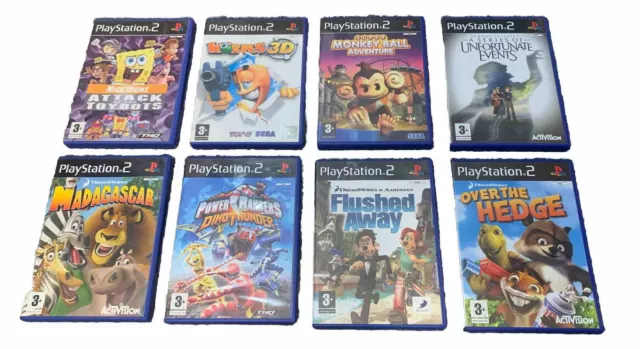 Playstation 2 PS2 Kids Childrens Games Bundle Job Lot PAL UK (PEGI 3+)