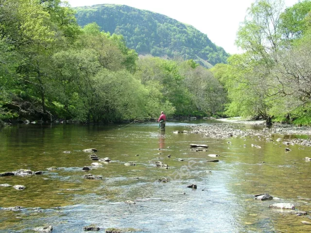 Photo 6x4 River Wye fly-fishing Nantserth River Wye fly-fishing, North of c2010