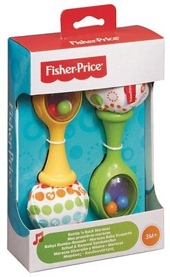 Maracas Musical Baby Toy New Rattle Rock Infant Fisher Price FREE SHIPPING