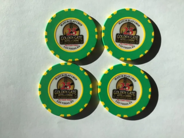 Golden Gate Casino promotional $25 Blackjack 2023 matchplay chips