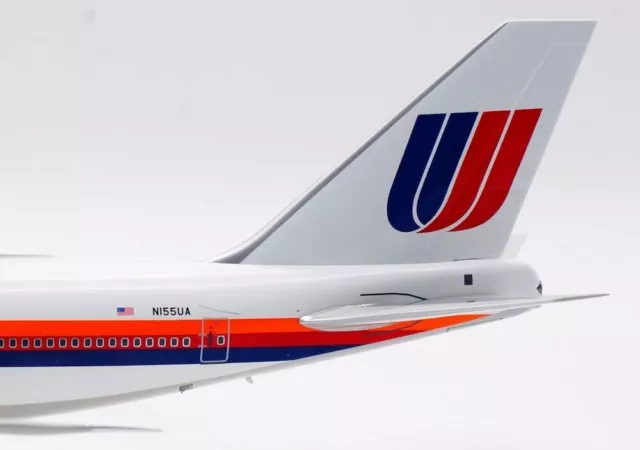 1:200 IF200 United Airlines Boeing 747-100 N155UA W/stand 3