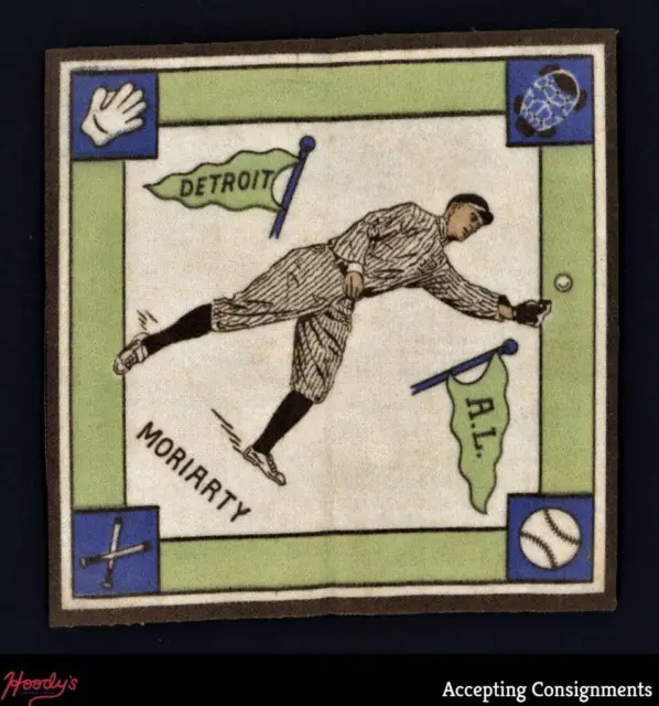 1914 B18 Blankets #58C George Moriarty White Infield Detroit Tigers *Stain*