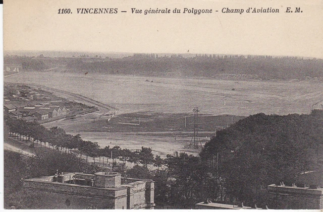 Cpa Vincennes General View Of The Polygon Aviation Field