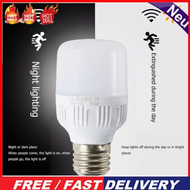 LED Motion Sensor Lamp E27 Saving Energy Body Sound Bulb Light (5W)