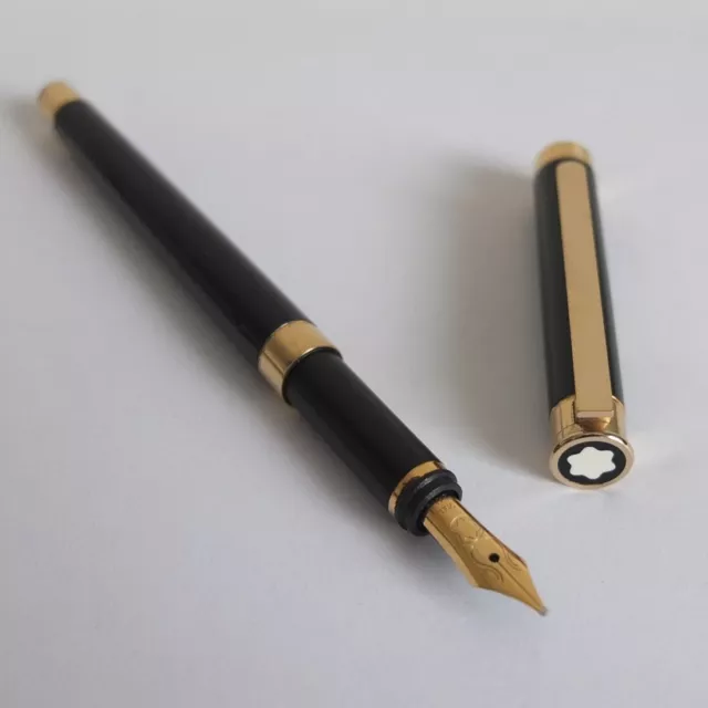 vintage MONTBLANC no. 18130 Noblesse type II fountain pen w/ 18K gold nib c.1985