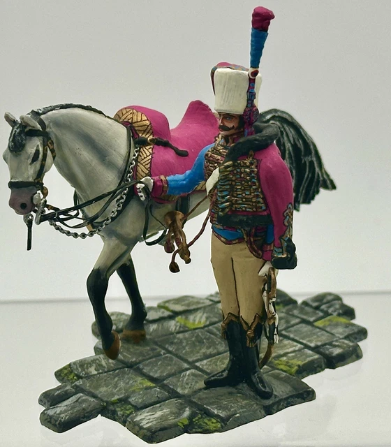 04f60 Ancienne Poupée Soldat Empire C.d.c Mollard Paris Chasseur a