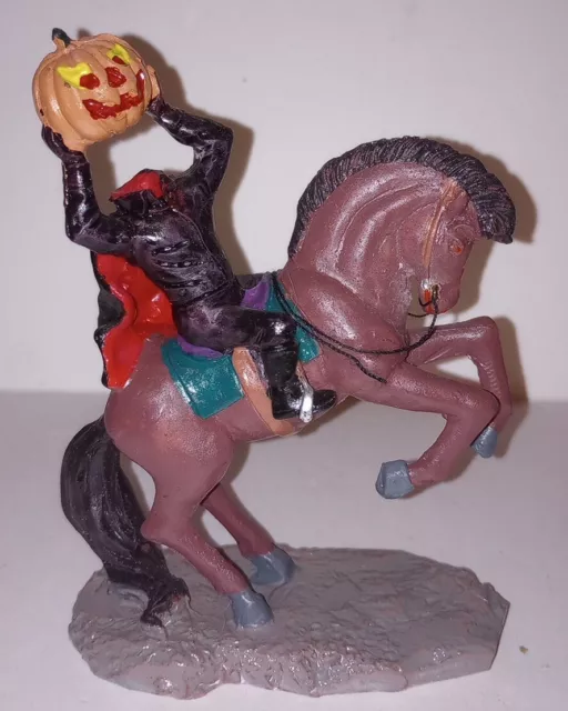 Lemax spooky town Headless Horseman Rider Jack O'Lantern accessory Halloween
