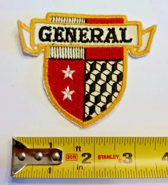VINTAGE Embroidered Automotive Gasoline Patch UNUSED - General Tires Shield