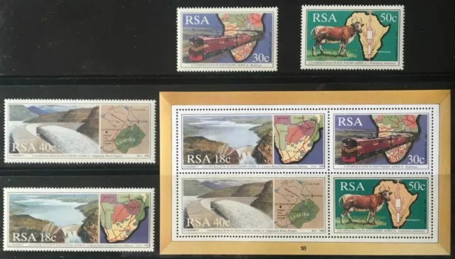 South Africa 1990, Co-operation in Southern Africa.  SG 700-703 + MS704, MNH