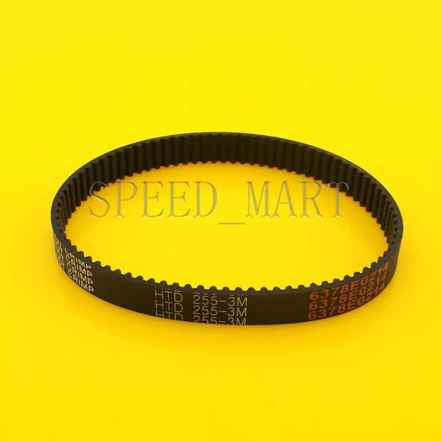 255-3M HTD 3mm Timing Belt 85 Tooth Cogged Rubber Geared 10mm Wide CNC Drives