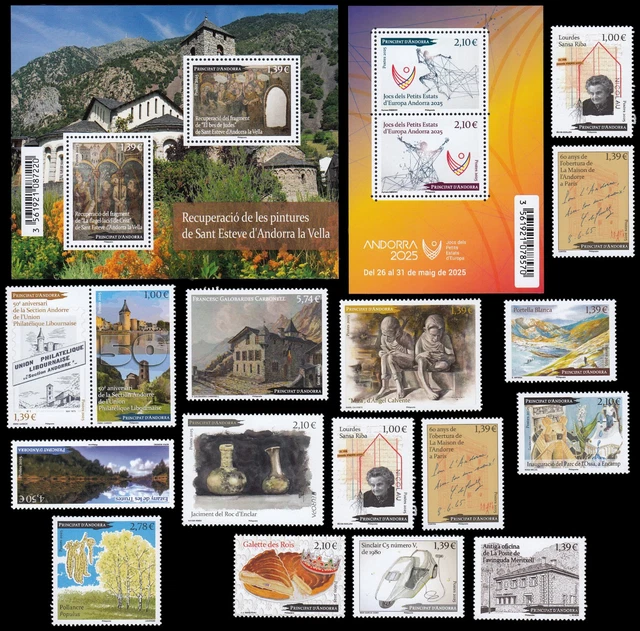 Andorra Andorre French Français Francés Year 1973 Complete MNH