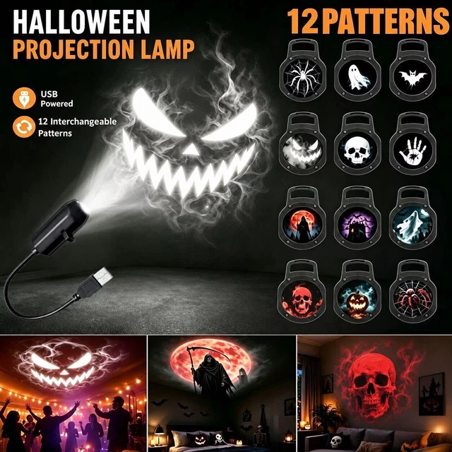 PLUG AND PLAY Hd Star Projector Halloween Christmas, Projector ...
