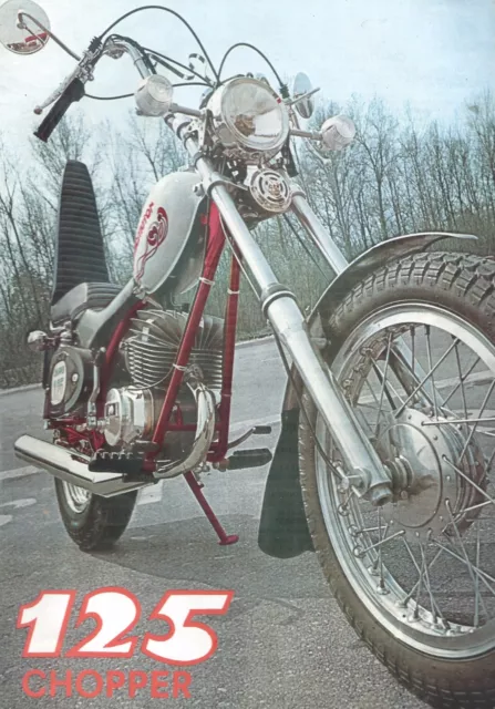 Volantino (Sheet) Fantic Motor  125 cc. Chopper - Barzago Como Circa 1973