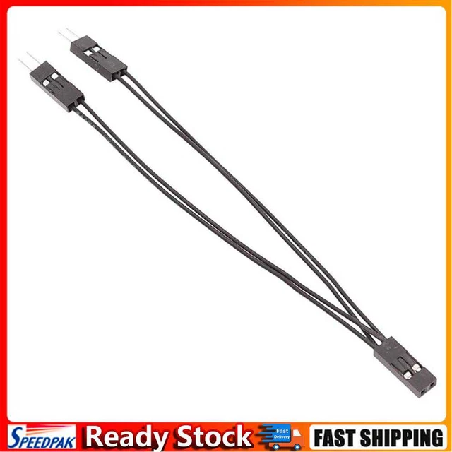 Dupont Terminal Wire 2 Pins Splitter Cable for PC SW IO Cable Extensions/DIY Lab
