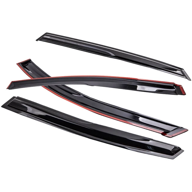 Acrylic Window Visor Sun Rain Guards Deflectors for Nissan Sentra Sedan 2013-19