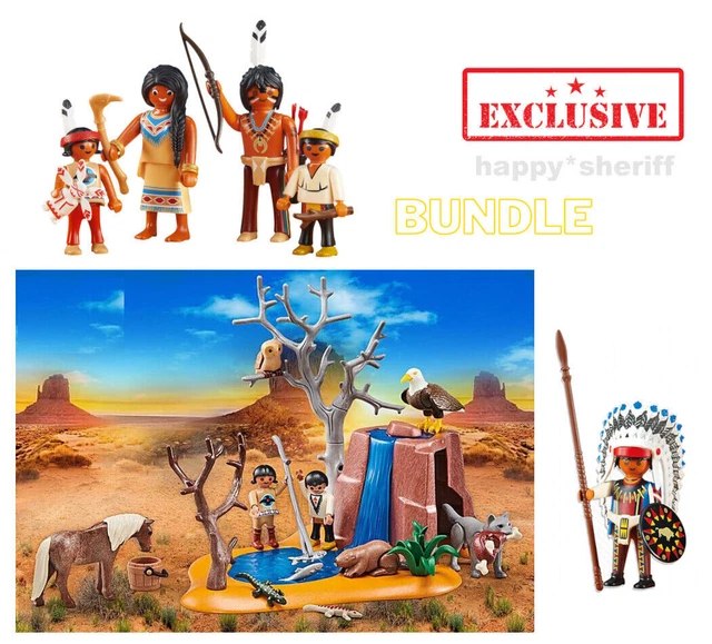 Playmobil Western XXL - Gros Lot 6427 6270 7428 7857 - NEUF - Chevaux Et Bâtiments