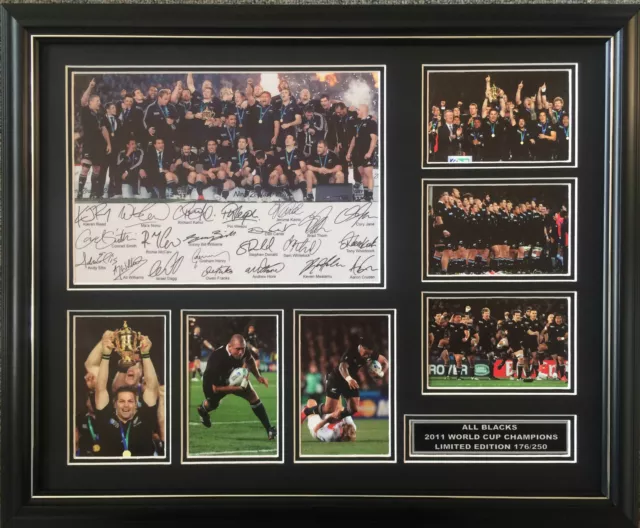 All Blacks 2011 World Cup Signed Limited Edition Framed Memorabilia 3