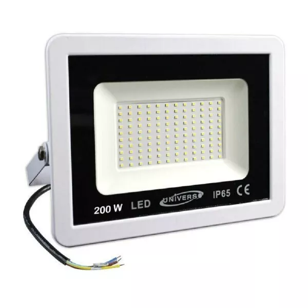 Faro Led Proiettore Da Esterno Ip65 Bianco 200 Watt Luce Fredda 6500k F200w-bf1