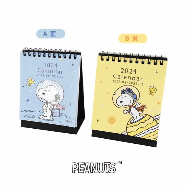 2025 SMALL CALENDAR Snoopy Desk Stand Schedule Woodstock Gift Peanuts