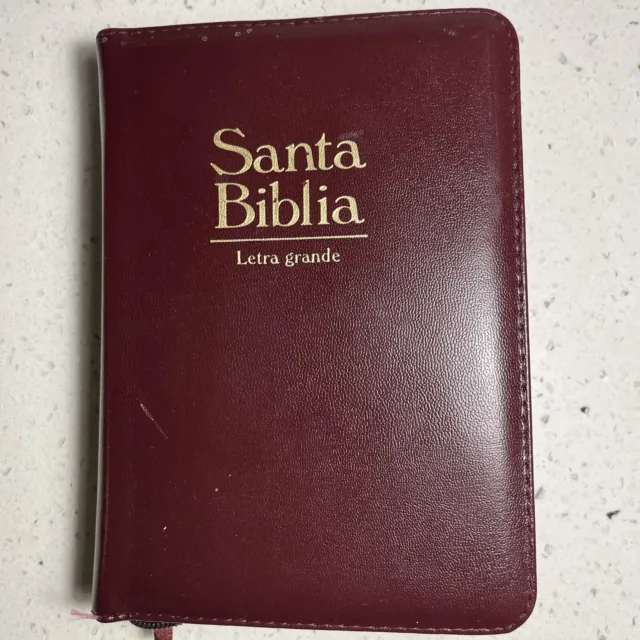 Santa Biblia Reina Valera 1960 Letra Grande Holy Bible Red Letter Spanish Cover