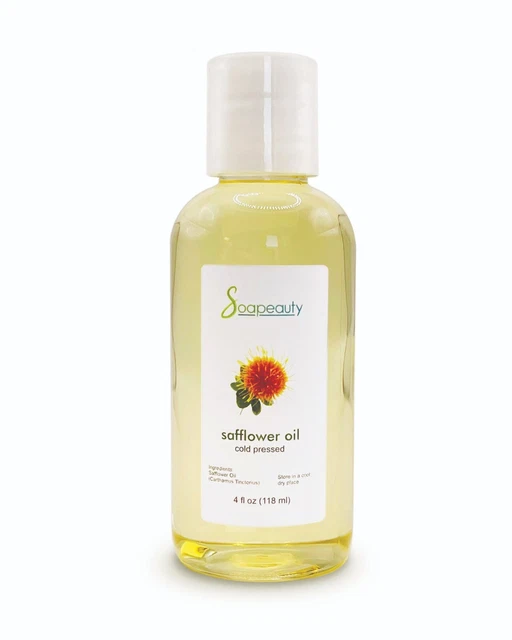 Aceite De Cártamo Alto Oleico Prensado En Frío Premium 100% Puro 4 Oz