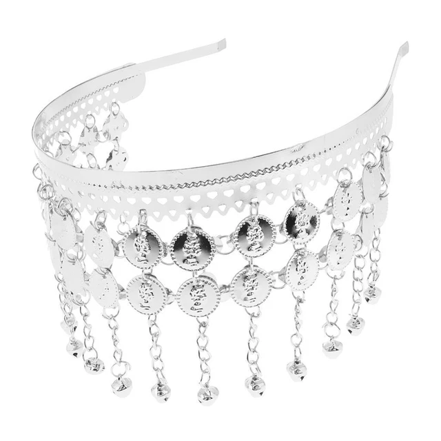 Couvre-chef de danse du ventre Bijoux de tête de cheveux Bandeau de danse